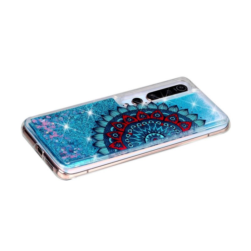 Deksel Xiaomi Mi 10 / 10 Pro Mørkeblå Mobildeksel Glittermandala