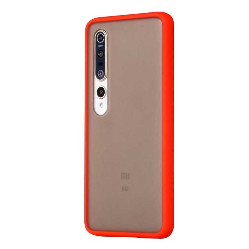 Deksel Xiaomi Mi 10 / 10 Pro Svart Hybrid Silikonfelgdesign Anti-fall