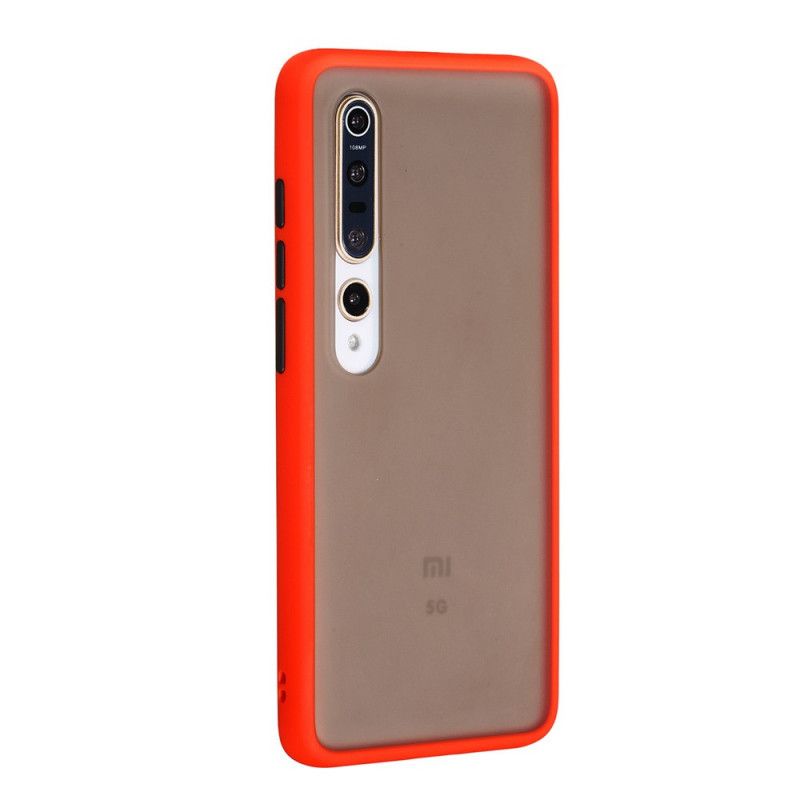 Deksel Xiaomi Mi 10 / 10 Pro Svart Hybrid Silikonfelgdesign Anti-fall