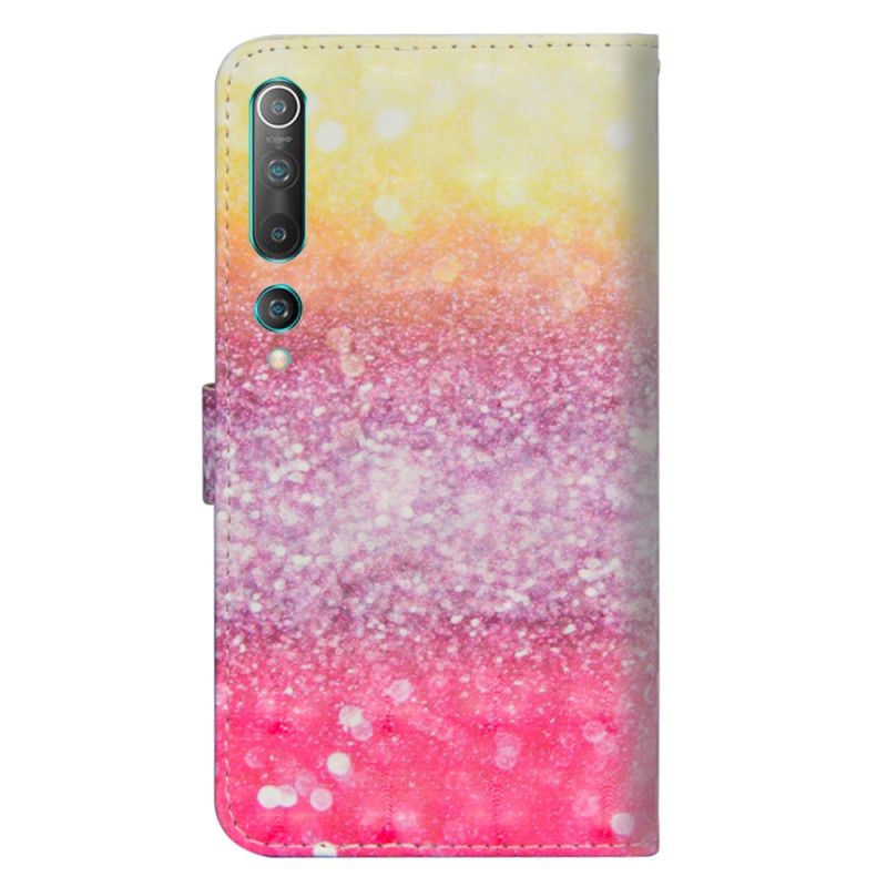 Folio Deksel for Xiaomi Mi 10 / 10 Pro Gradient Magenta Glitter