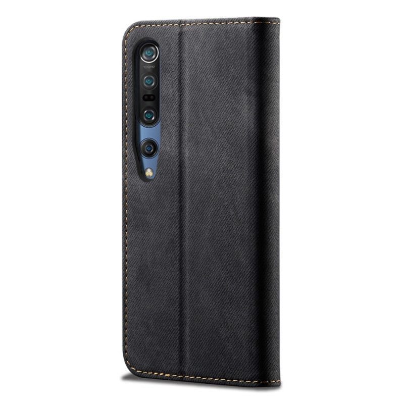 Folio Deksel for Xiaomi Mi 10 / 10 Pro Svart Jeansstoff