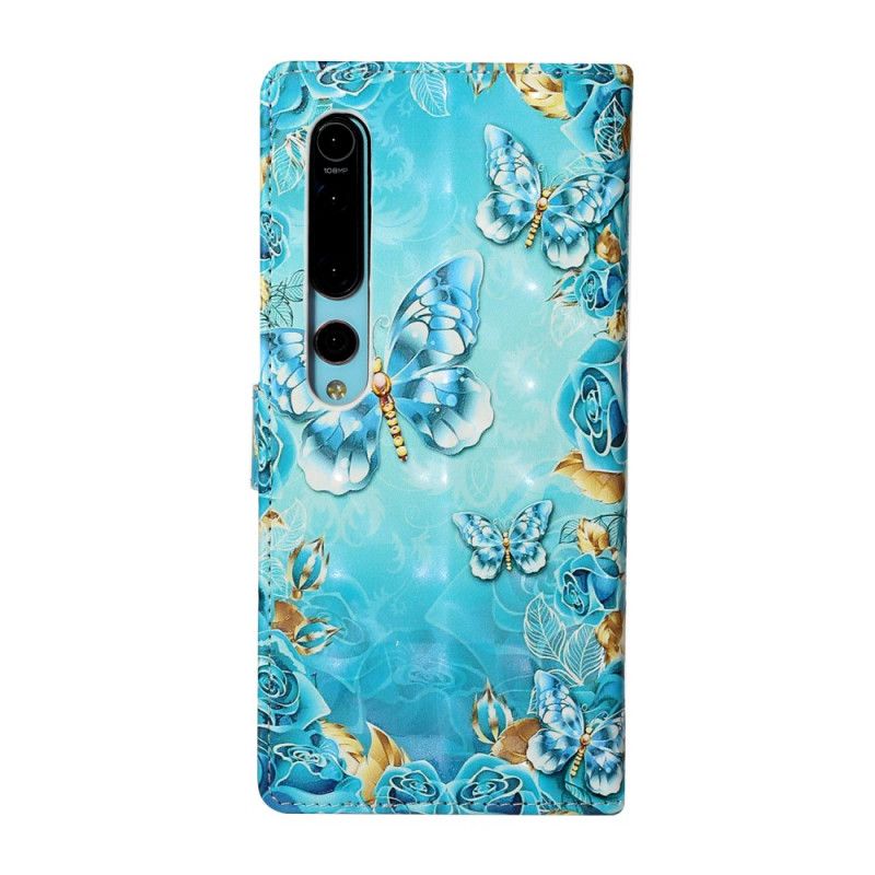 Folio Deksel Xiaomi Mi 10 / 10 Pro Lys Flekk Mandala Lilla