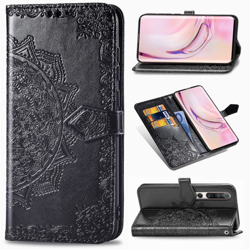 Folio Deksel Xiaomi Mi 10 / 10 Pro Svart Middelaldermandala