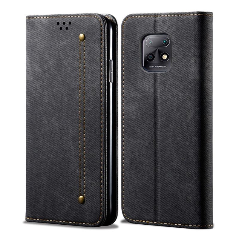 Folio Deksel for Xiaomi Redmi 10X / 10X Pro Svart Jeansstoff