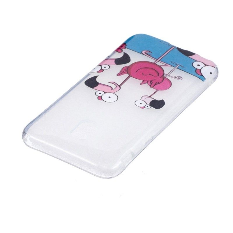 Deksel for Samsung Galaxy J3 2017 Morsomme Flamingoer