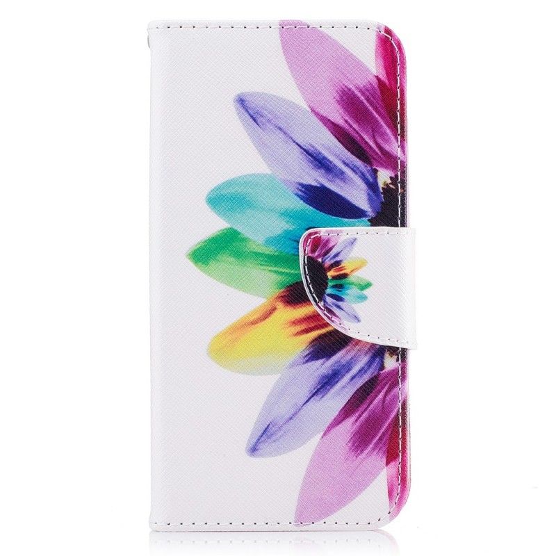 Folio Deksel for Samsung Galaxy J3 2017 Akvarellblomst