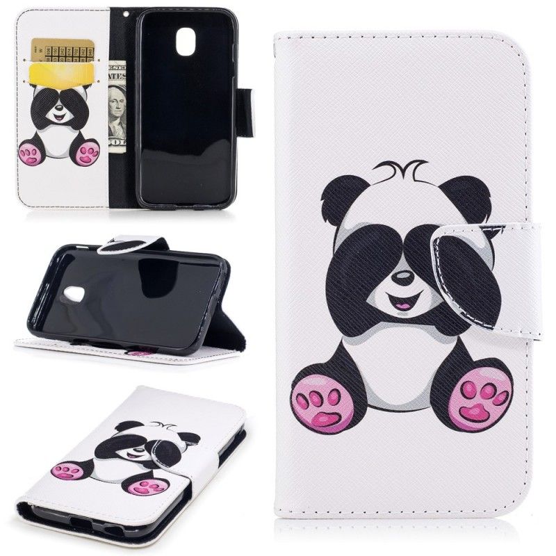 Folio Deksel Samsung Galaxy J3 2017 Morsom Panda