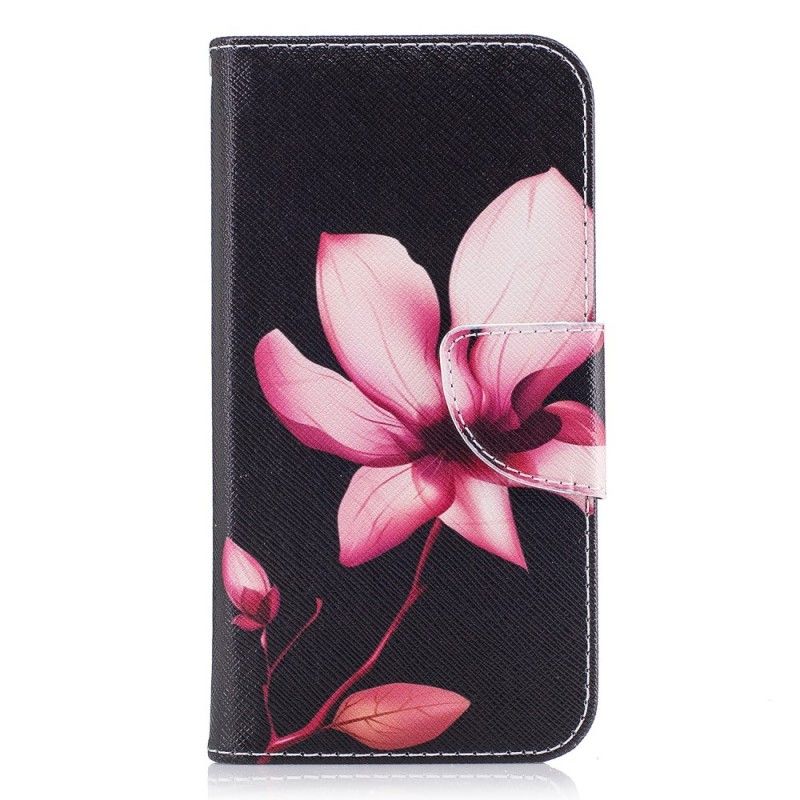 Folio Deksel Samsung Galaxy J3 2017 Rosa Blomst