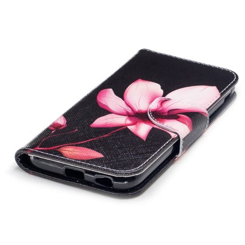 Folio Deksel Samsung Galaxy J3 2017 Rosa Blomst