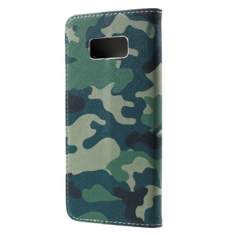 Folio Deksel Samsung Galaxy S8 Plus Militær Kamuflasje