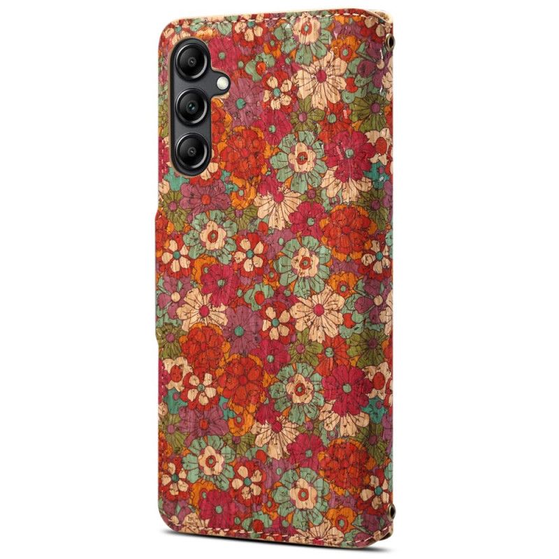 Folio Deksel Samsung Galaxy S24 5g Blomstertrykk Beskyttelse Deksel