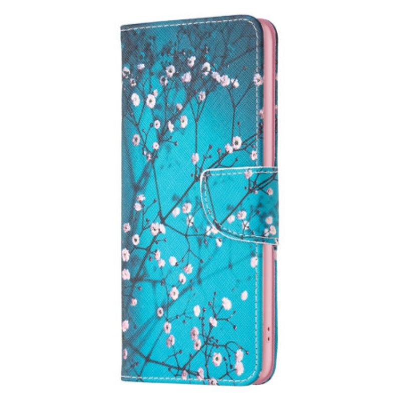 Folio Deksel Samsung Galaxy S24 5g Blomstrende Grener Beskyttelse Deksel