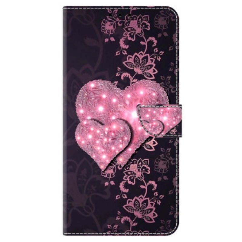 Folio Deksel Samsung Galaxy S24 5g Blondehjerter