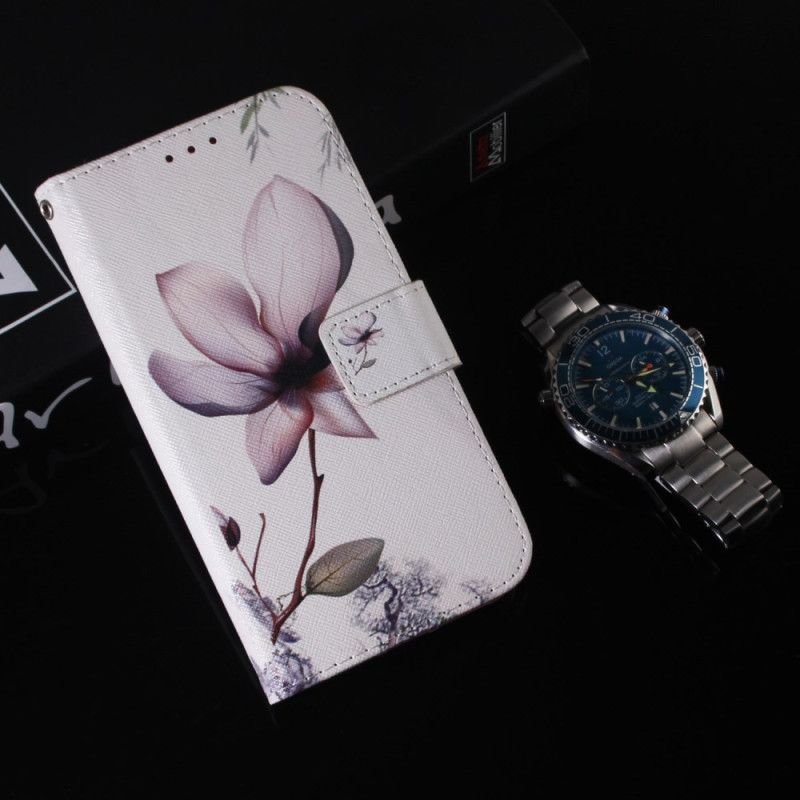 Folio Deksel Samsung Galaxy S24 5g Rosa Blomst