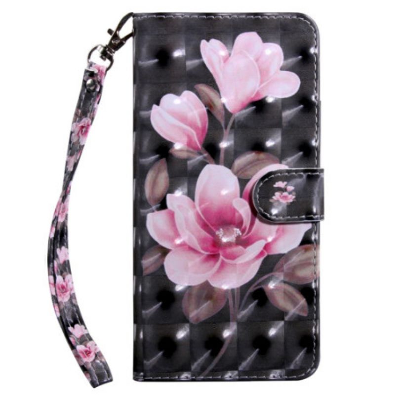 Folio Deksel Samsung Galaxy S24 5g Rosa Blomsterreim