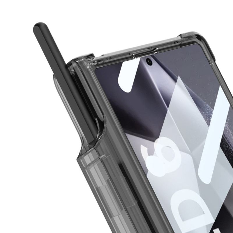 Deksel Samsung Galaxy Z Fold 6 Gjennomsiktig Penneholder Og Støtte Gkk