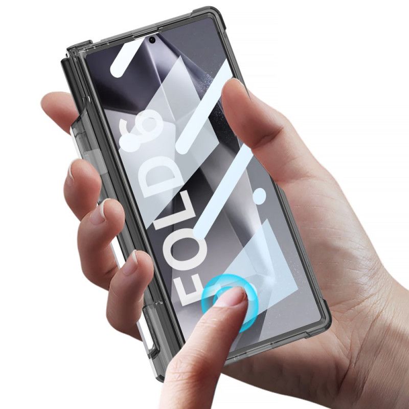 Deksel Samsung Galaxy Z Fold 6 Gjennomsiktig Penneholder Og Støtte Gkk