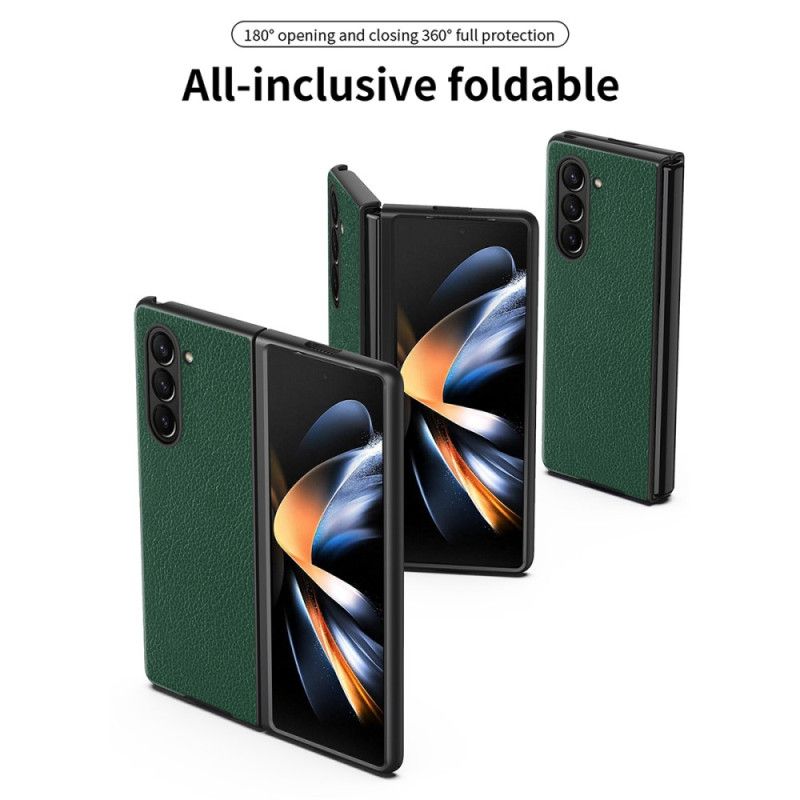 Deksel Samsung Galaxy Z Fold 6 Litchi Kunstskinn