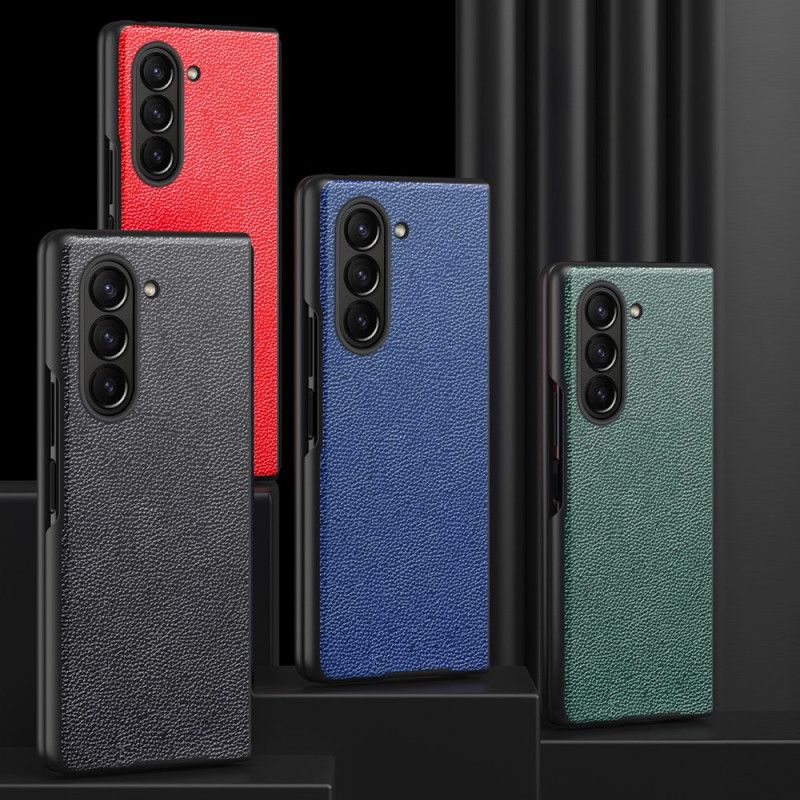 Deksel Samsung Galaxy Z Fold 6 Litchi Kunstskinn