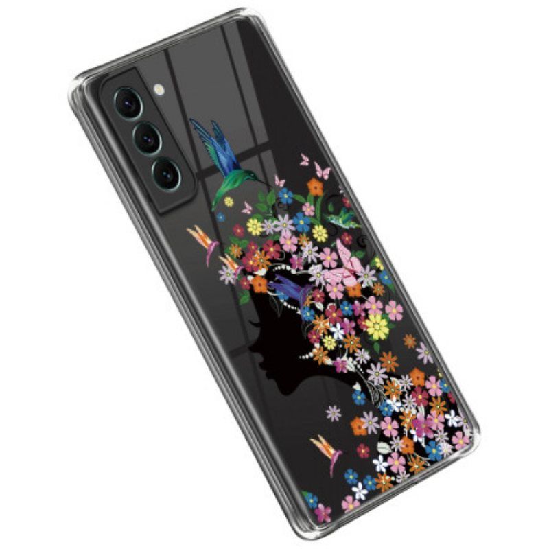 Deksel Til Samsung Galaxy S23 5G Gjennomsiktig Blomsterhode