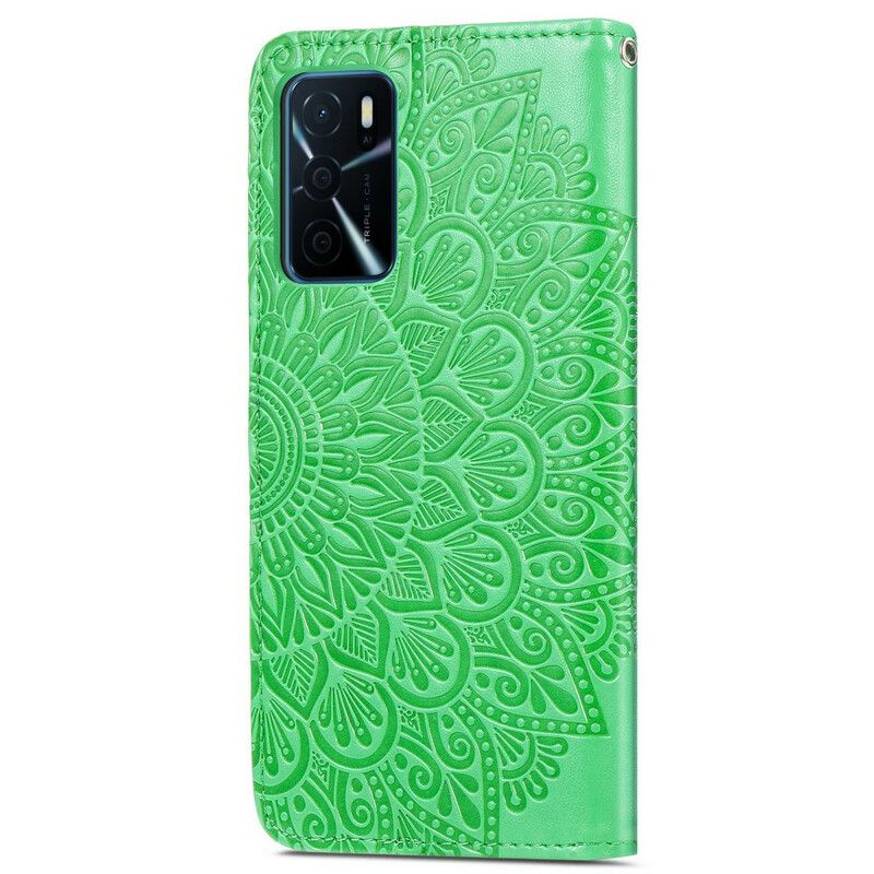 Folio Deksel Oppo A16 / A16s Tribal Leaves Beskyttelse Deksel