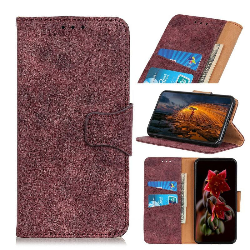 Folio Deksel Oppo A16 / A16s Vintage Split Leather