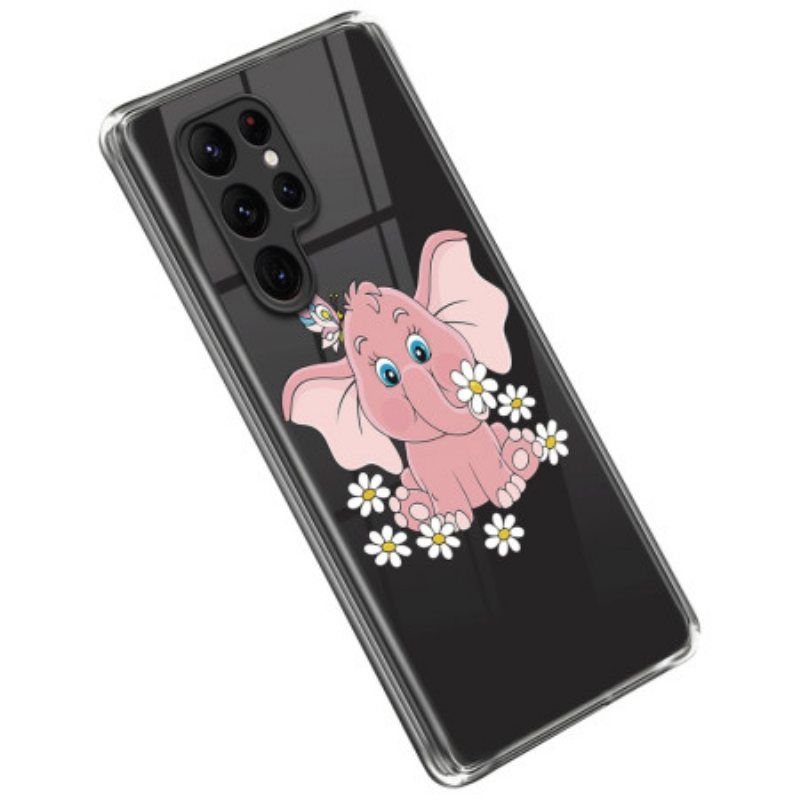Deksel Til Samsung Galaxy S23 Ultra 5G Rosa Elefant