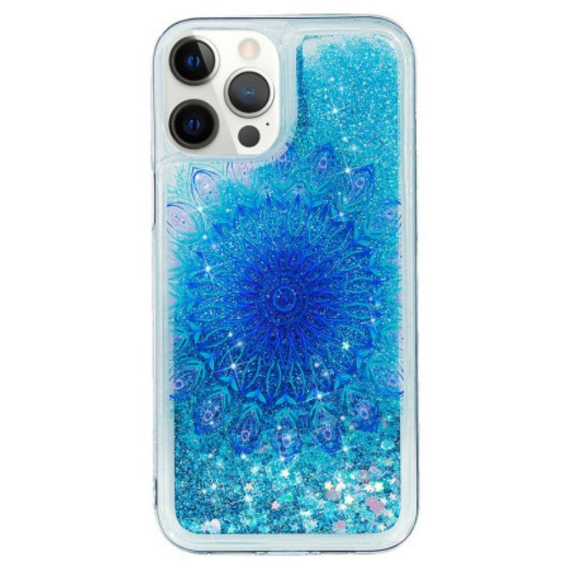 Mobildeksel Til iPhone 15 Pro Mandala Glitter