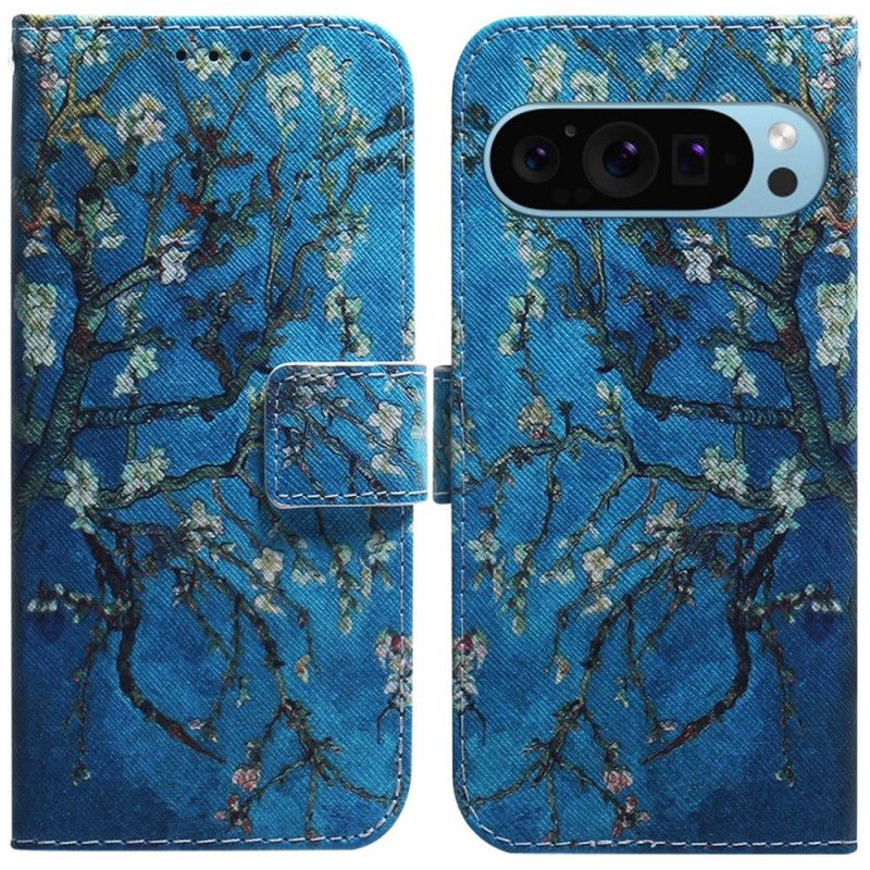 Folio Deksel Google Pixel 9 Pro Blomster Aprikos