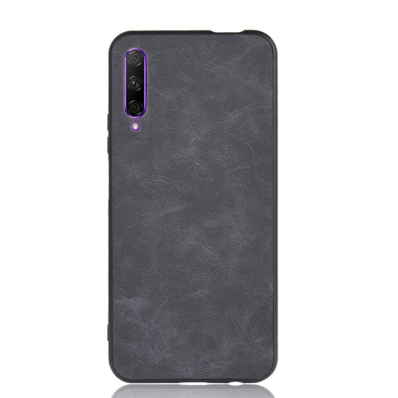 Deksel for Honor 9X Pro Svart Premium Skinneffekt