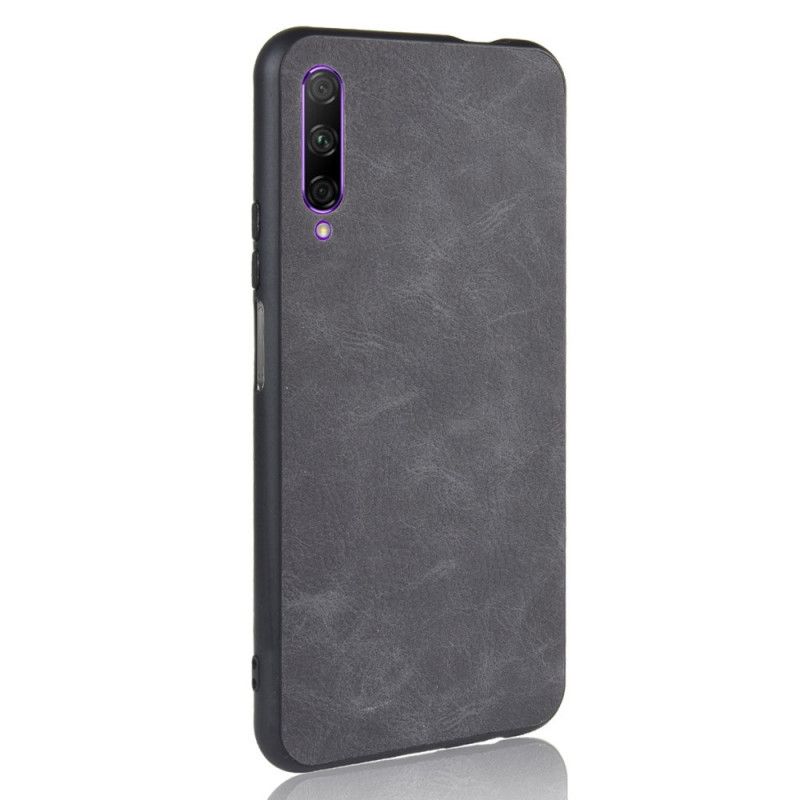 Deksel for Honor 9X Pro Svart Premium Skinneffekt