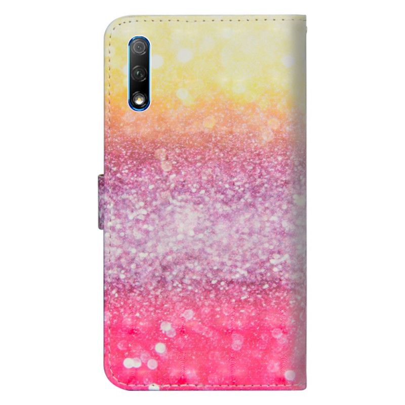 Folio Deksel Honor 9X Pro Magenta Glittergradient