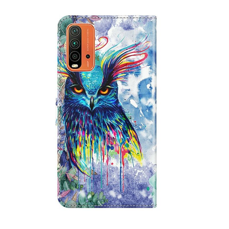 Folio Deksel Xiaomi Redmi 9t Fugleakvarell