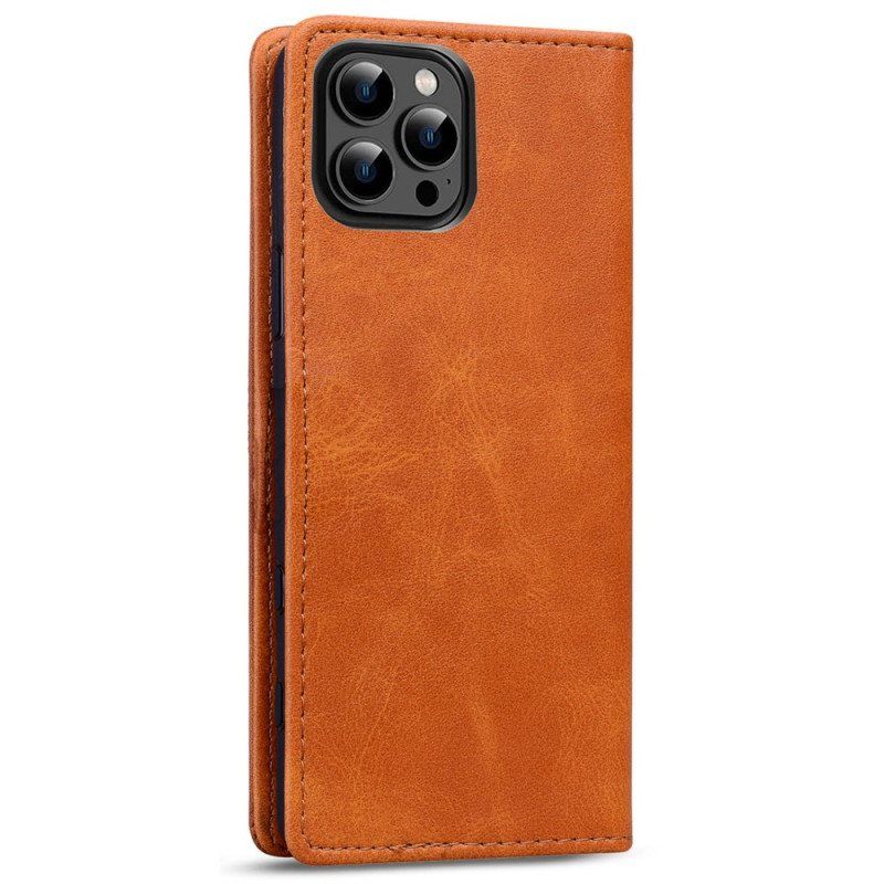 Beskyttelse Deksel Til iPhone 14 Folio Deksel Tofarget Business Leather Effect