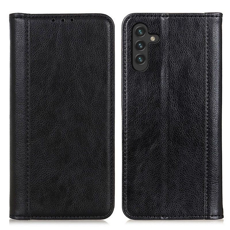 Beskyttelse Deksel Til Samsung Galaxy A13 5G / A04s Folio Deksel Elegance Split Litchi Leather