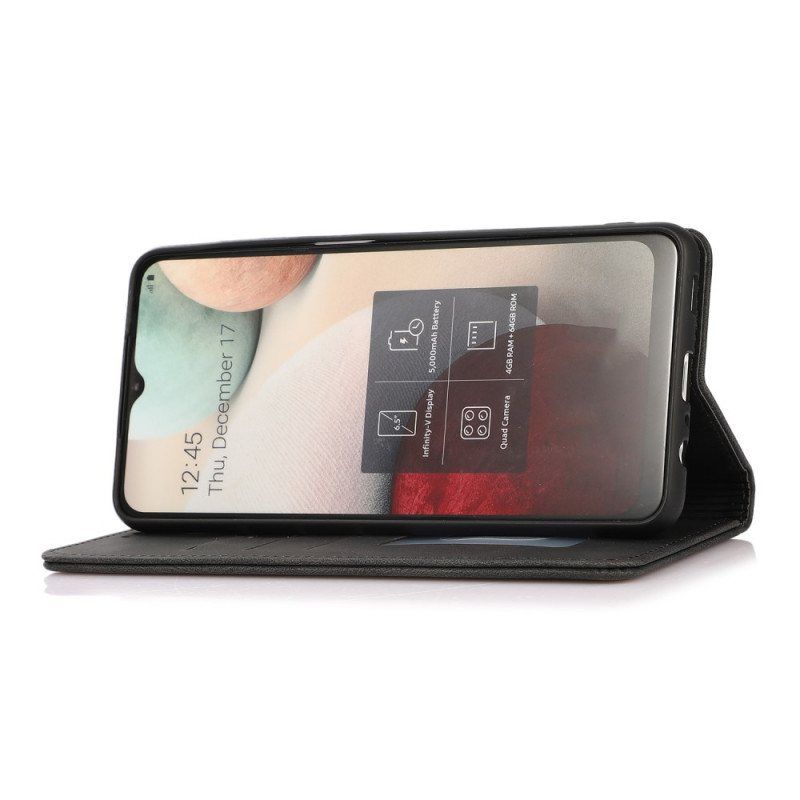 Beskyttelse Deksel Til Samsung Galaxy M12 / A12 Folio Deksel Silky Touch Skinneffekt