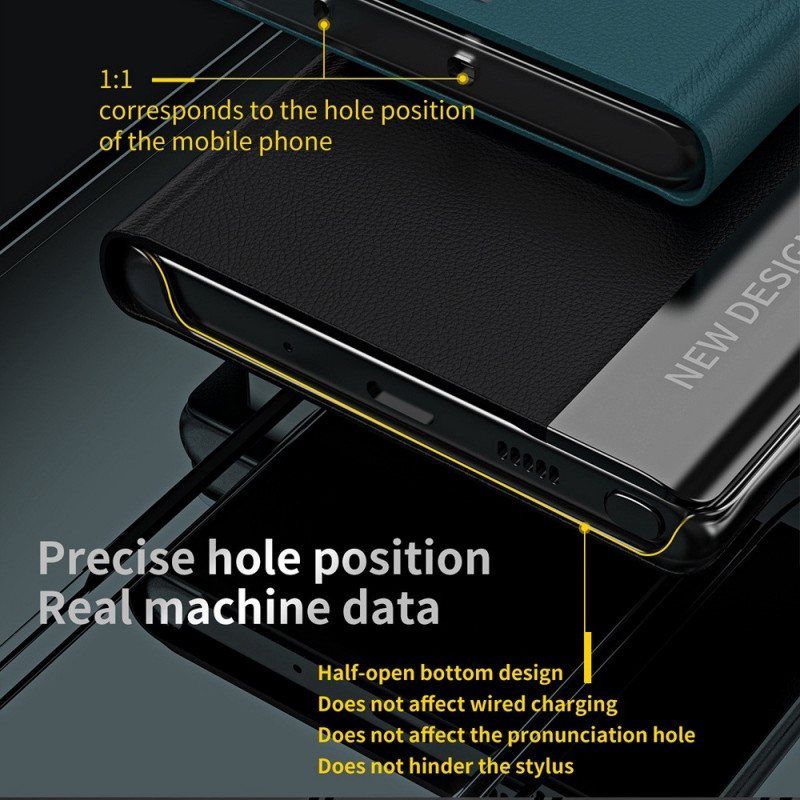 Beskyttelse Deksel Til Samsung Galaxy M53 5G Folio Deksel Nytt Design I Kunstskinn