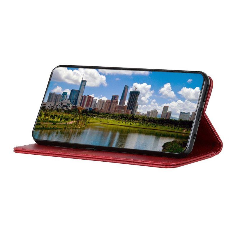 Beskyttelse Deksel Til Samsung Galaxy S22 5G Folio Deksel Elegance Split Leather