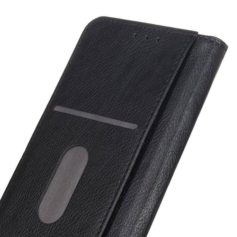 Beskyttelse Deksel Til Samsung Galaxy S22 Ultra 5G Folio Deksel Elegance Split Litchi Leather