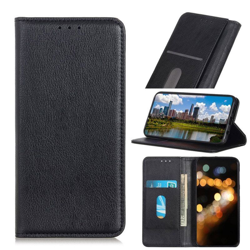 Beskyttelse Deksel Til Samsung Galaxy S22 Ultra 5G Folio Deksel Elegance Split Litchi Leather