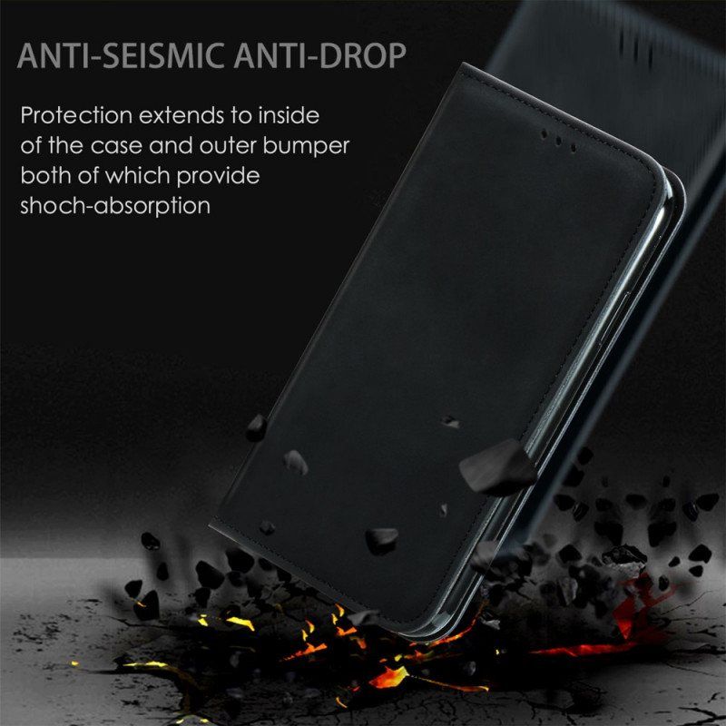 Beskyttelse Deksel Til Samsung Galaxy S22 Ultra 5G Folio Deksel Skin-touch-design