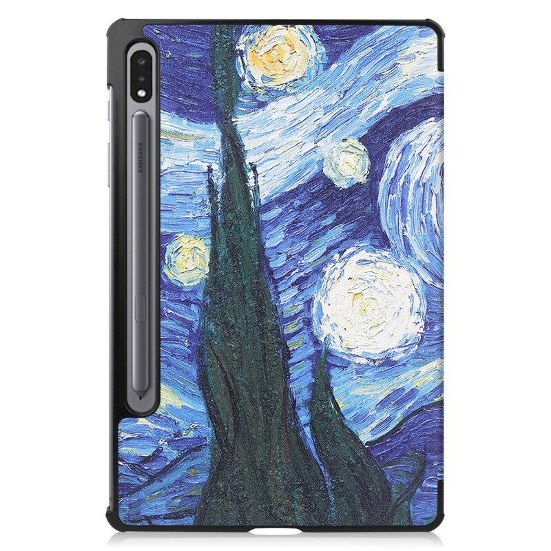 Beskyttelse Deksel Til Samsung Galaxy Tab S8 / Tab S7 Starry Night Penneholder