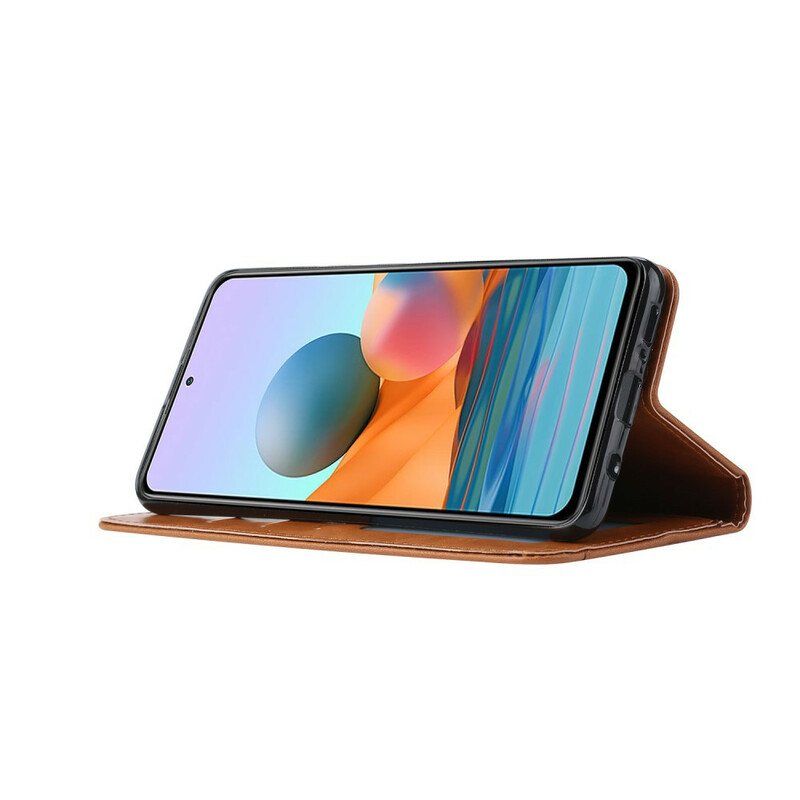 Beskyttelse Deksel Til Xiaomi Redmi Note 10 / 10S Folio Deksel Kortholder I Kunstskinn