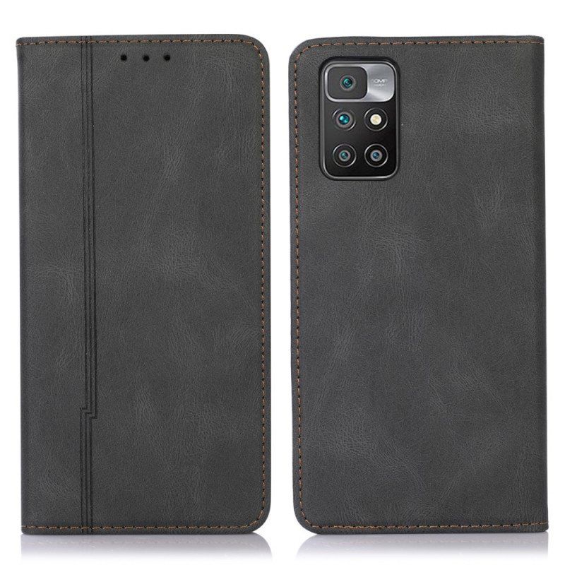 Beskyttelse Deksel Til Xiaomi Redmi Note 11 Pro Plus 5G Folio Deksel Style Leather Line