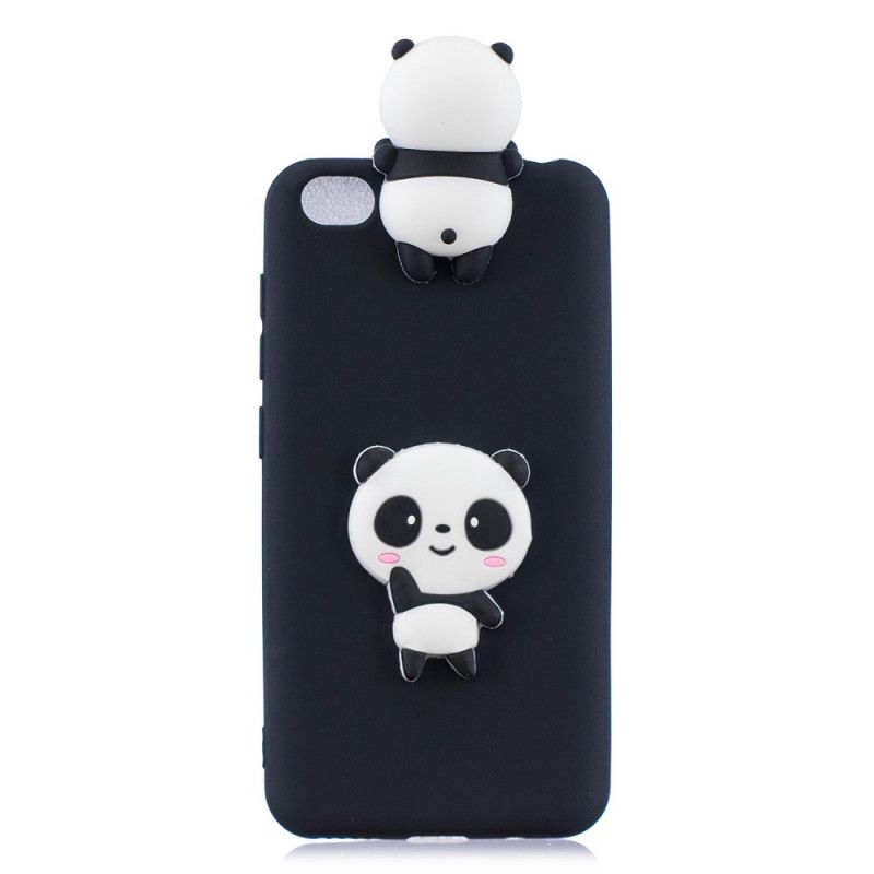 Deksel for Xiaomi Redmi Go Svart Min 3D Panda