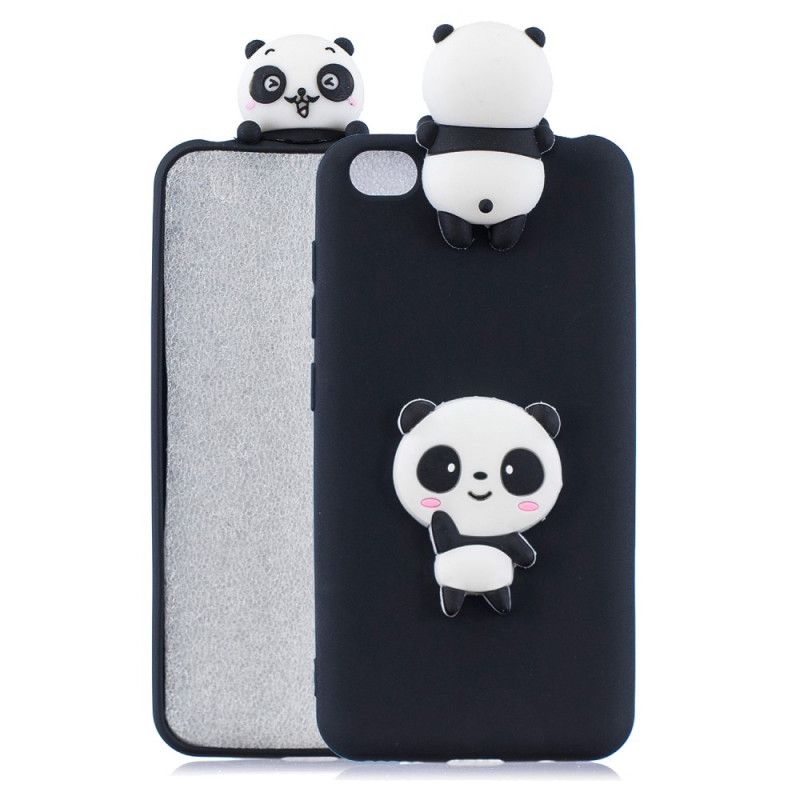 Deksel for Xiaomi Redmi Go Svart Min 3D Panda