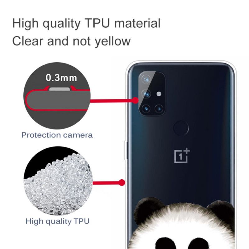 Deksel OnePlus Nord N10 Gjennomsiktig Panda