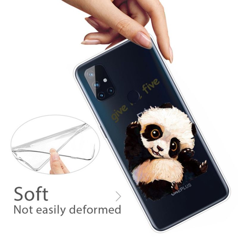 Deksel OnePlus Nord N10 Gjennomsiktig Panda Gi Meg Fem