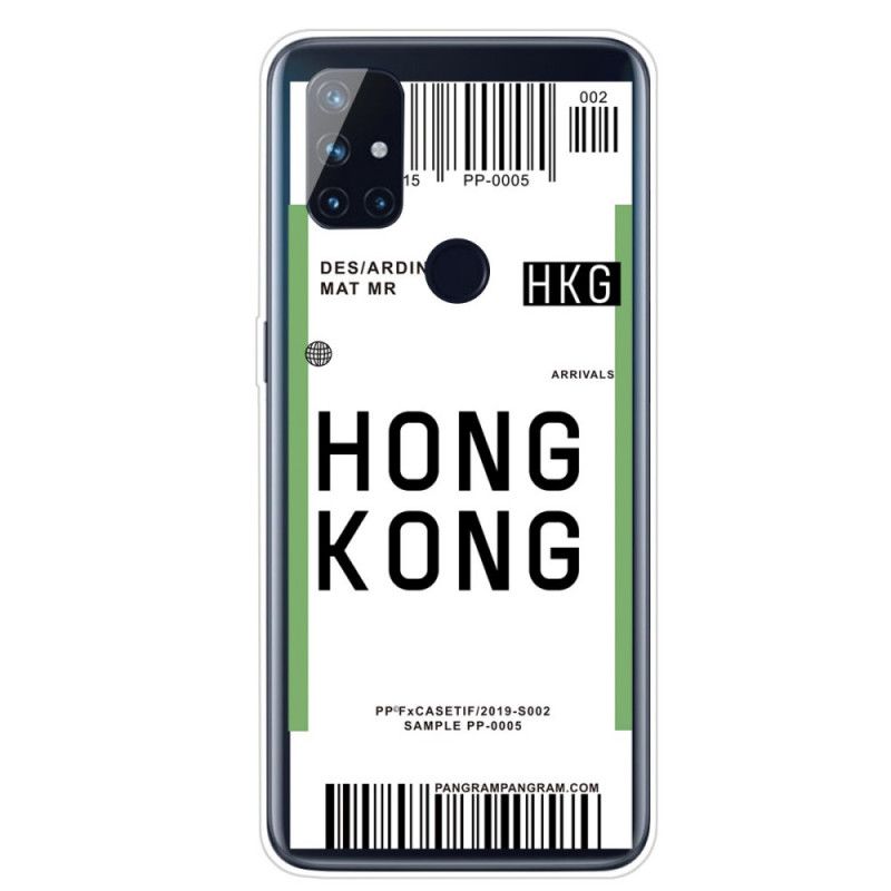 Deksel OnePlus Nord N10 Ombordstigningskort Til Hong Kong