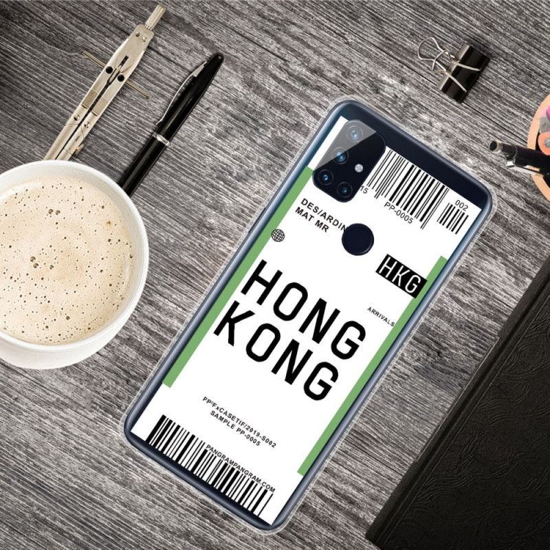 Deksel OnePlus Nord N10 Ombordstigningskort Til Hong Kong